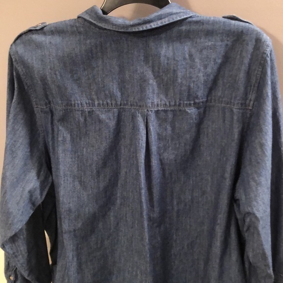 Jones of New York denim long sleeve shirt size 3X double pocket‎ front - Picture 6 of 6